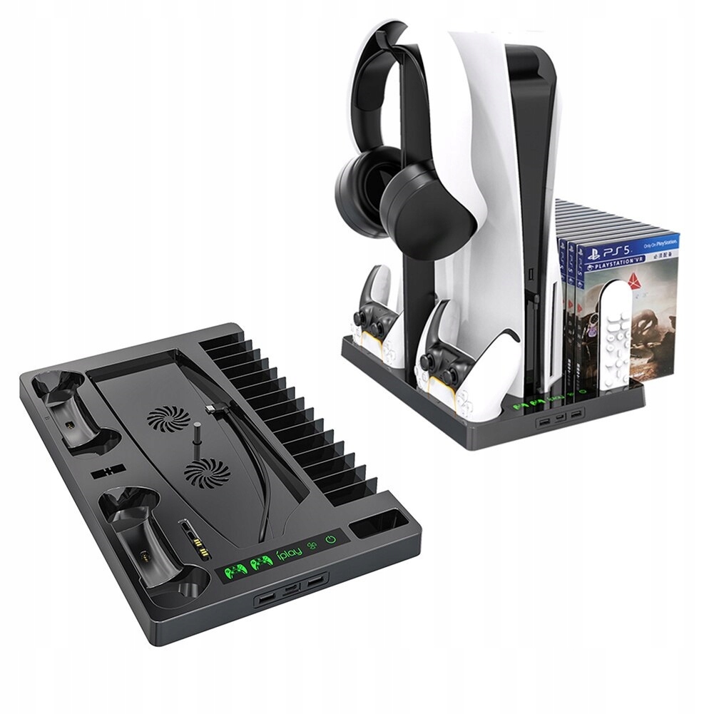 قاعدة جهاز ابيض -عادي- MULTIFUNCTIONAL-COOLING-STAND-PS5