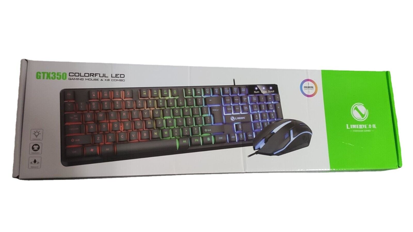 كيبورد +ماوس - GTX-350-COLORFUL-LED