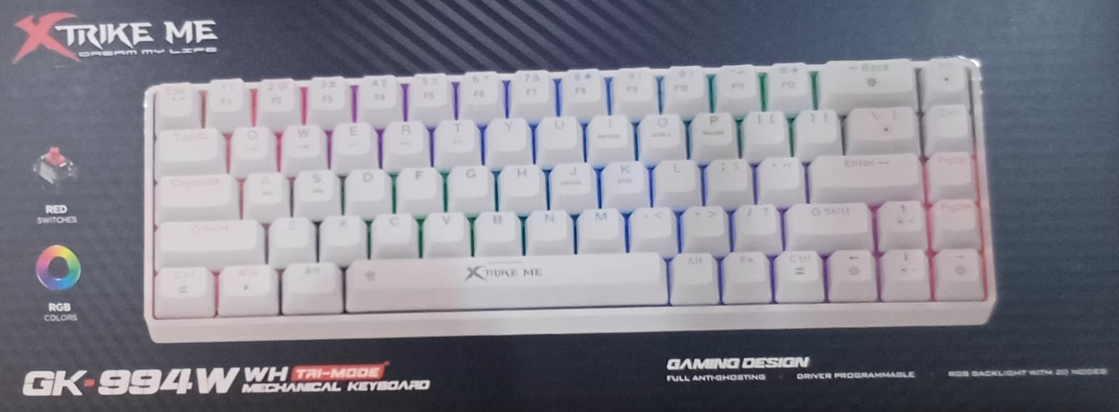 كيبورد-XTRIK-ME-XT-GK-994W-WH-WHITE