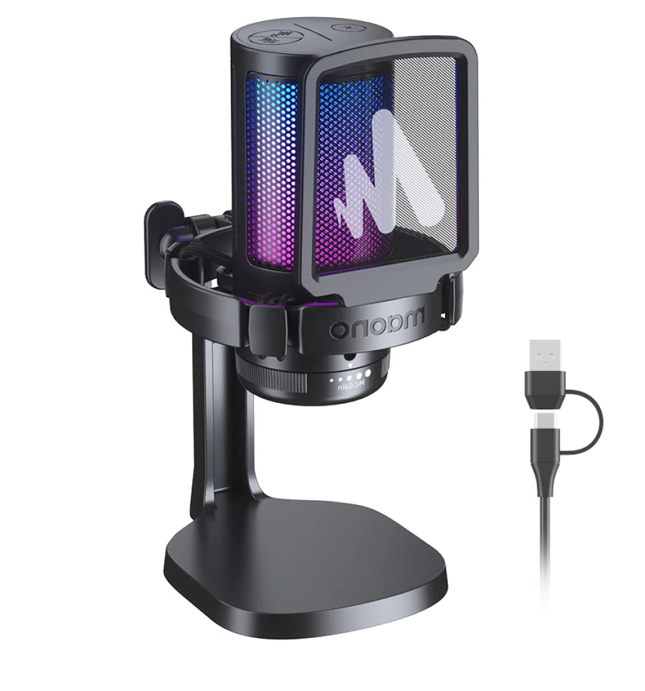 مايك العاب-USB-C-BLACK-RGB-DGM20-Maono
