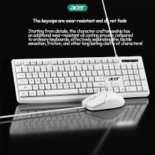 كيبورد +ماوس - ACER-KEYBOARD-AND-MOUSE-EAK-040-WHITE