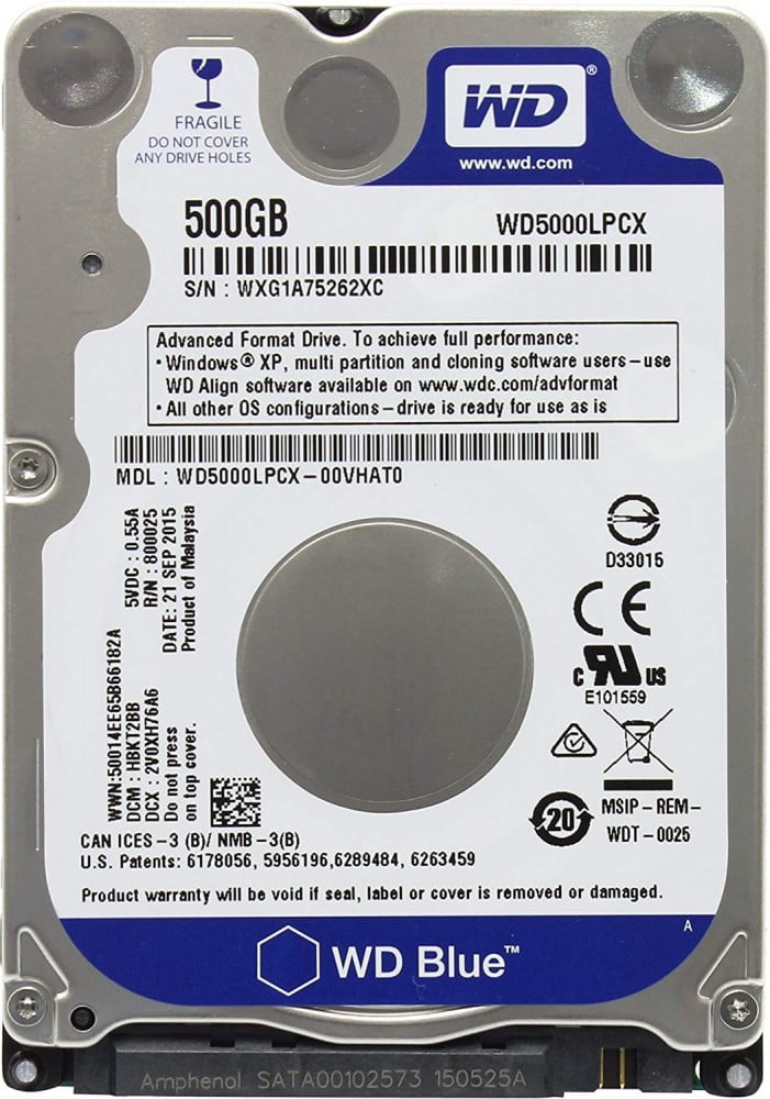 صورة Hard Disk Drive 500GB - 5400 RPM SATA 6 Gb/s 7.0 MM 2.5 Inch رقم 2