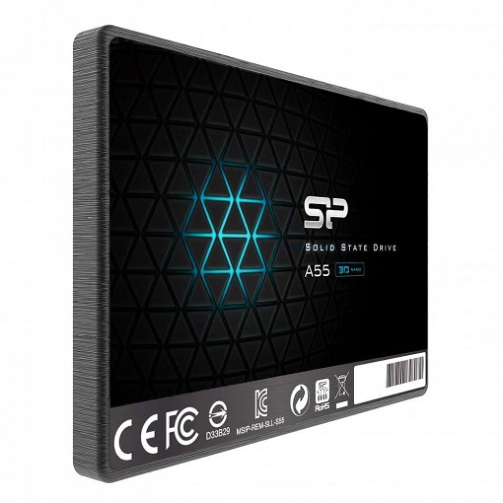 صورة Silicon Power 1TB SSD 3D NAND A55 SLC Cache Performance Boost SATA III 2.5 7mm رقم 6