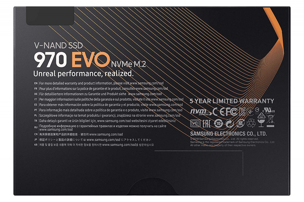 صورة Samsung (MZ-V7E500BW) 970 EVO SSD 500GB - M.2 NVMe Interface Internal Solid State Drive with V-NAND Technology, BlackRed رقم 7