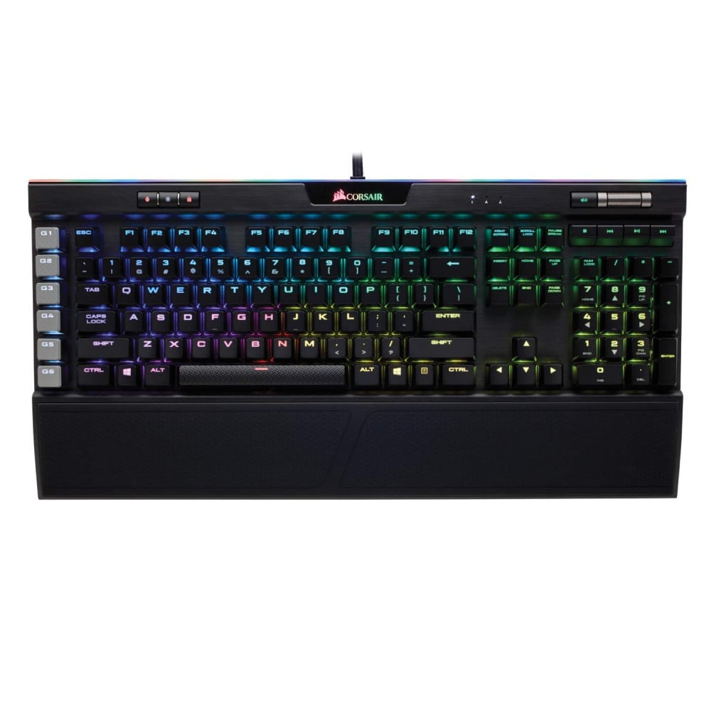 صورة Corsair K95 RGB Platinum Mechanical Gaming Keyboard 6x Programmable Macro Keys - USB Passthroug
