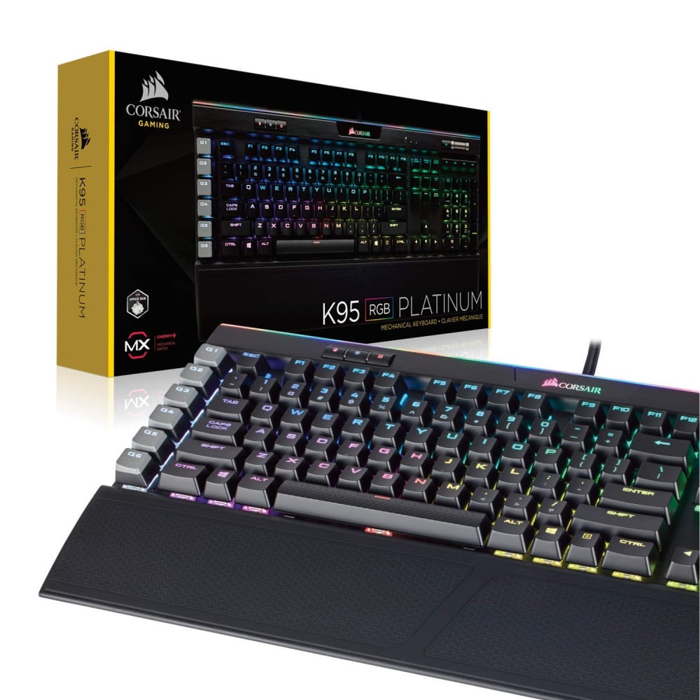 صورة Corsair K95 RGB Platinum Mechanical Gaming Keyboard 6x Programmable Macro Keys - USB Passthroug رقم 8