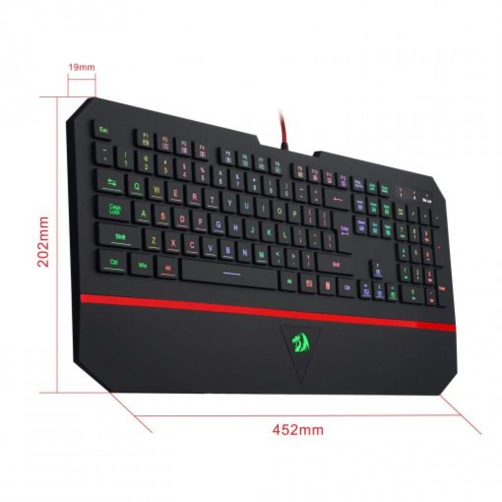 صورة Redragon K502 RGB Gaming Keyboard RGB LED رقم 3