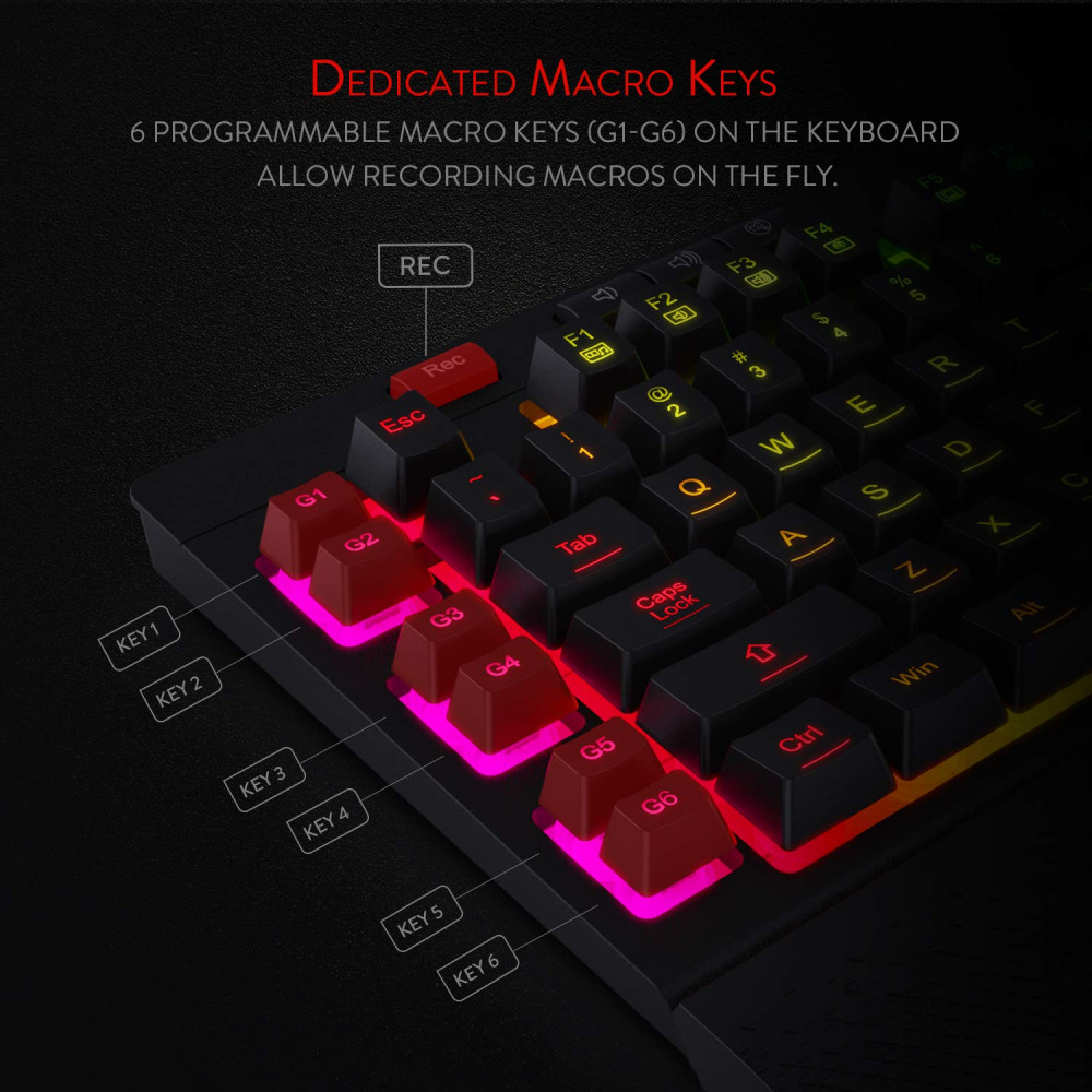 صورة Redragon K512 Shiva RGB رقم 6