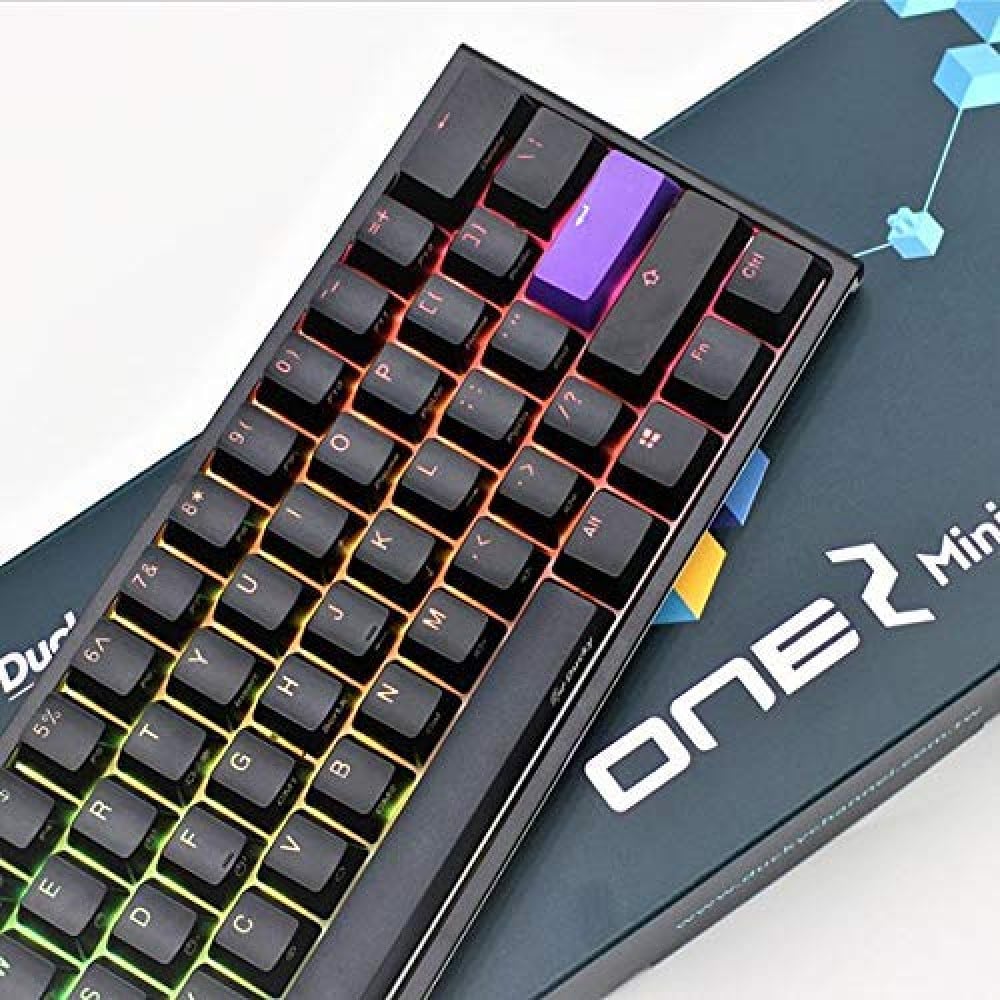 صورة Ducky One 2 Mini Mechanical Keyboard RGB LED 60% TKL Double Shot PBT Gaming Keyboard (Cherry MX Red) رقم 4