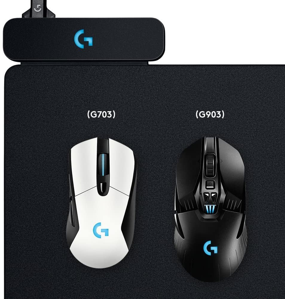 صورة Logitech G Powerplay Wireless Charging System for G502 Lightspeed, G703, G903 Lightspeed and PRO Wireless Gaming Mice, Cloth or Hard Gaming Mouse Pad - Black رقم 3