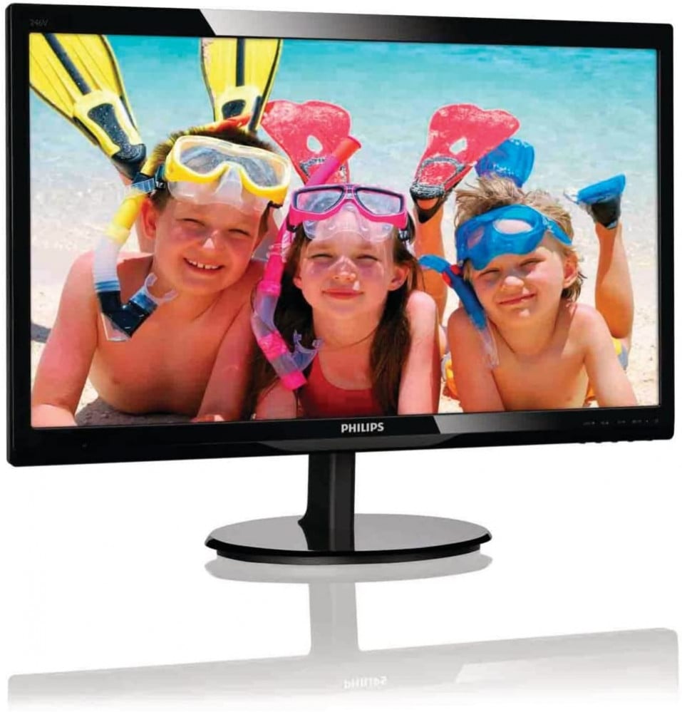 صورة شاشة فليبس 24 إنش - Philips 246V5LHAB 24” LED Monitor, 1920X1080 Resolution, 250cd/m2 Brightness, VGA/HDMI, Stereo Speakers رقم 2