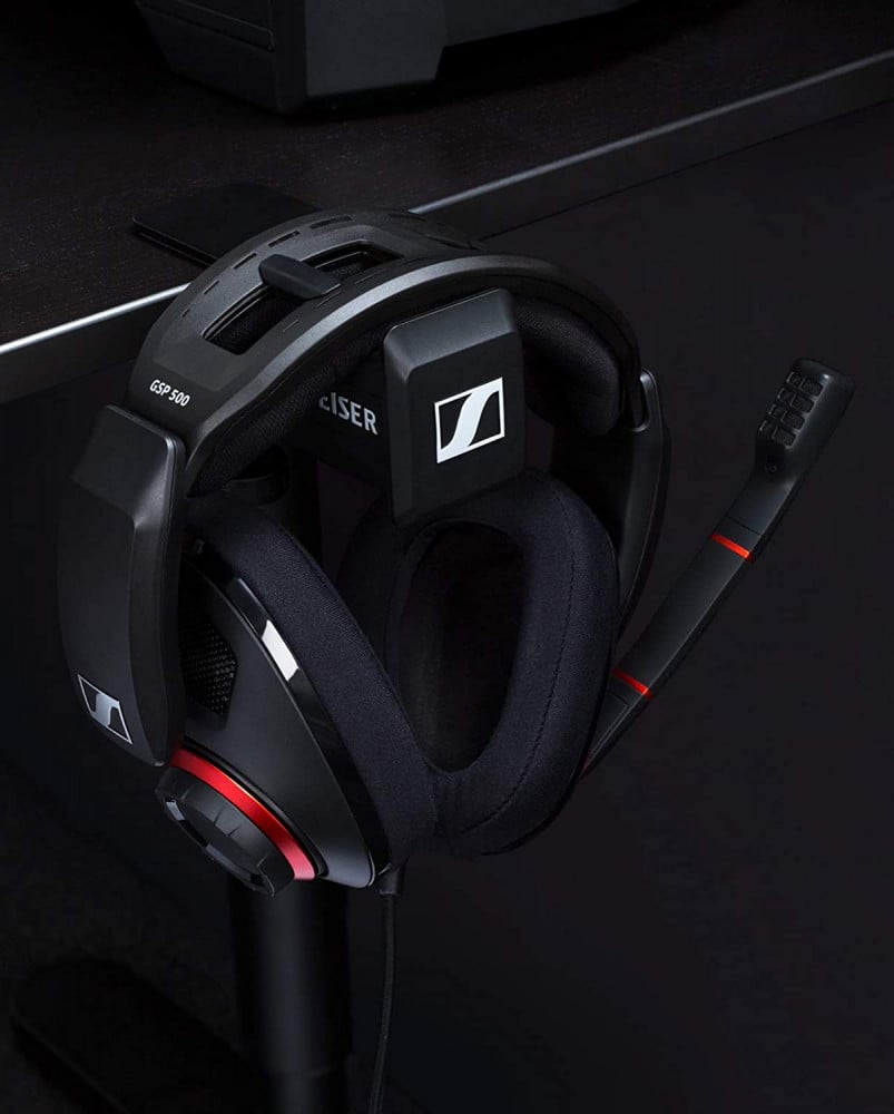 صورة سماعة هيدست - Sennheiser GSP 500 Wired Open Acoustic Gaming Headset, Noise-Cancelling Microphone, Adjustable Headband with Customizable Contact Pressure, Volume Control رقم 7