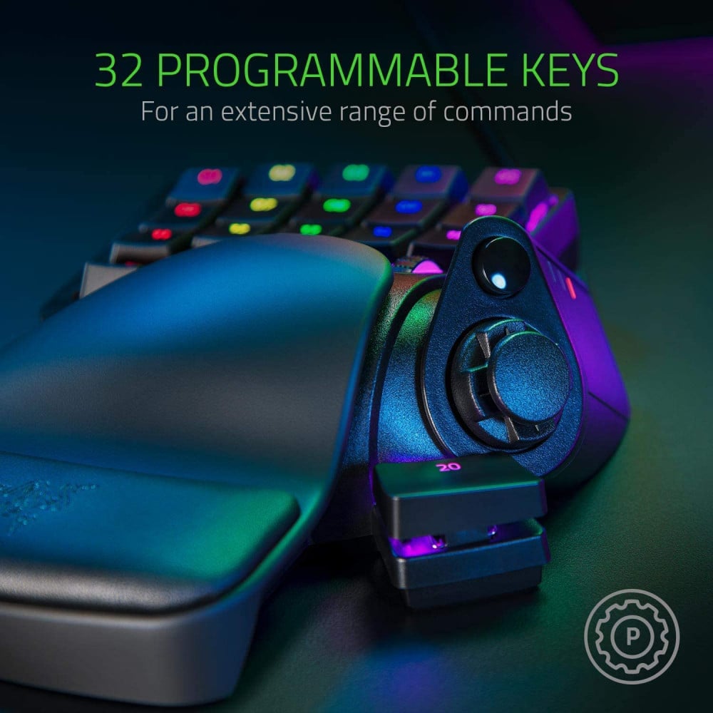 صورة Razer Tartarus Pro Gaming Keypad: Analog-Optical Key Switches 32 Programmable Keys Customizable Chroma RGB Lighting- Programmable Macro Functionality رقم 2