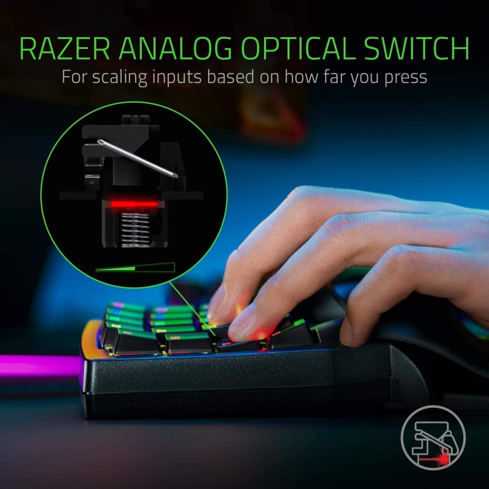 صورة Razer Tartarus Pro Gaming Keypad: Analog-Optical Key Switches 32 Programmable Keys Customizable Chroma RGB Lighting- Programmable Macro Functionality رقم 4