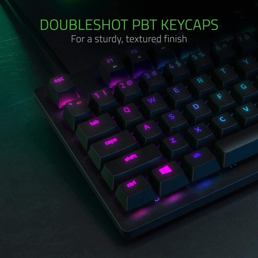 صورة Razer Huntsman Tournament Edition TKL Tenkeyless Gaming Keyboard: Linear Optical Switches Instant Actuation رقم 2