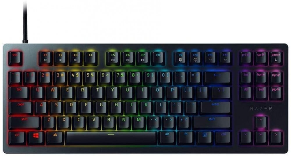 صورة Razer Huntsman Tournament Edition TKL Tenkeyless Gaming Keyboard: Linear Optical Switches Instant Actuation