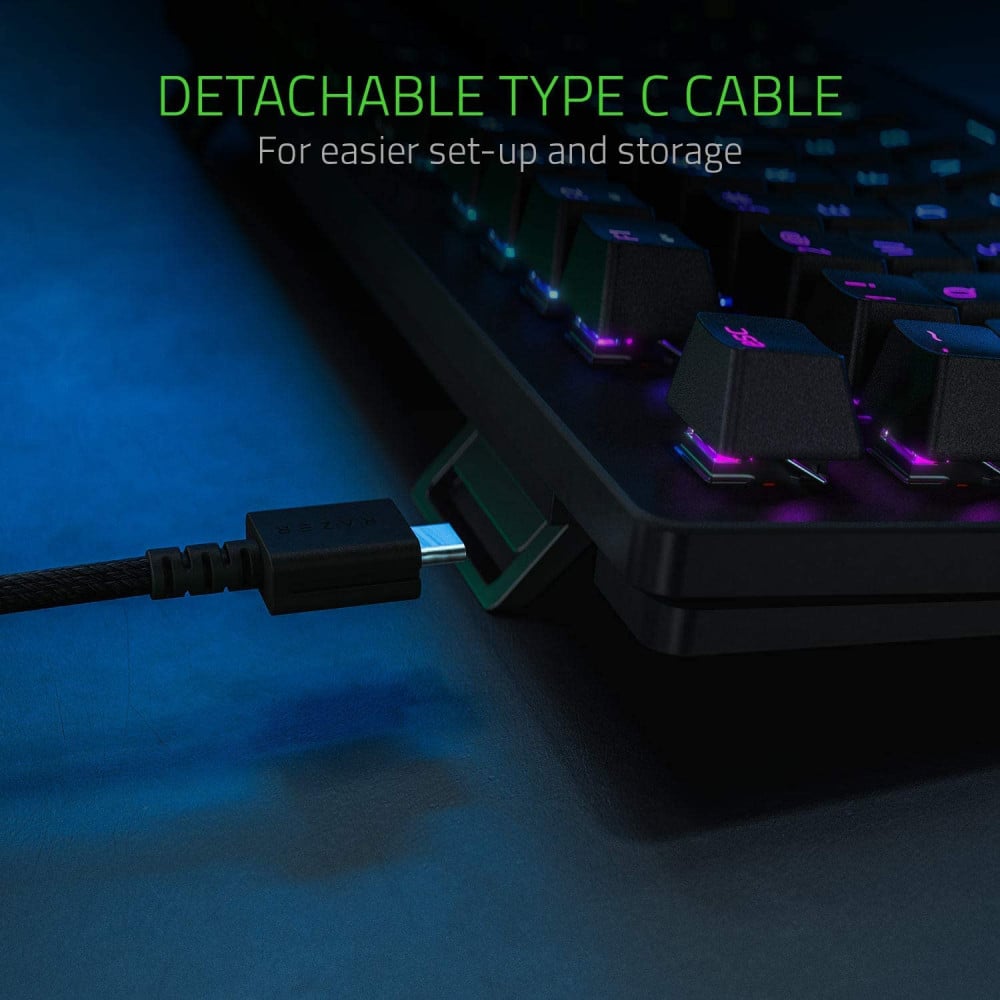 صورة Razer Huntsman Tournament Edition TKL Tenkeyless Gaming Keyboard: Linear Optical Switches Instant Actuation رقم 6