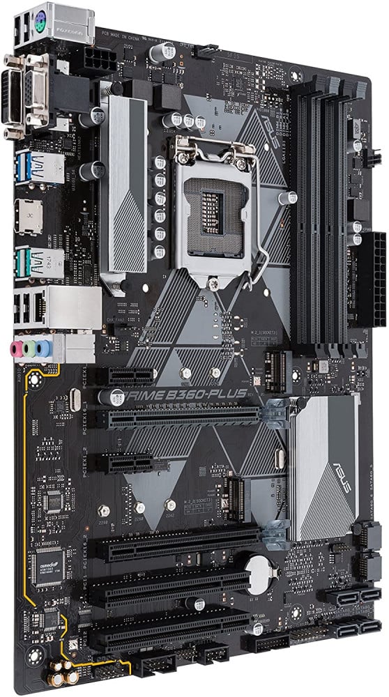 صورة ASUS Prime B360-Plus LGA1151 (300 Series) DDR4 HDMI DVI VGA M.2 ATX Motherboard (Prime B360-PLUS رقم 3