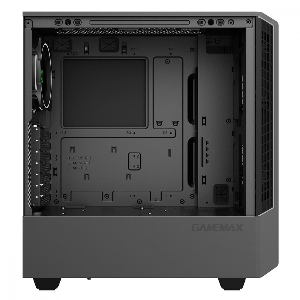 صورة GameMax Panda Mid Tower Gaming Case black رقم 2