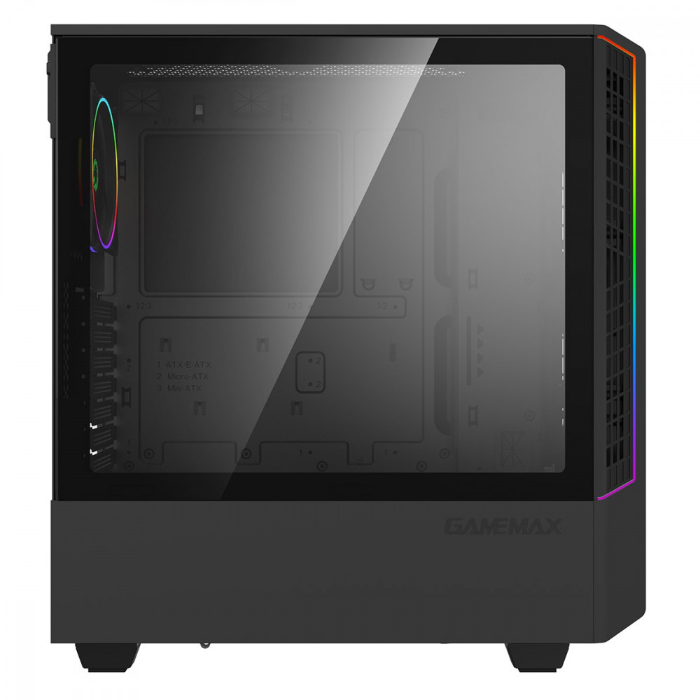 صورة GameMax Panda Mid Tower Gaming Case black رقم 7
