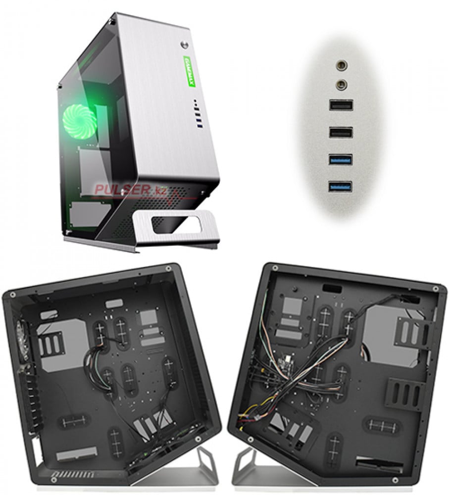 صورة GAMEMAX WinMan Silver RGB gaming case رقم 2