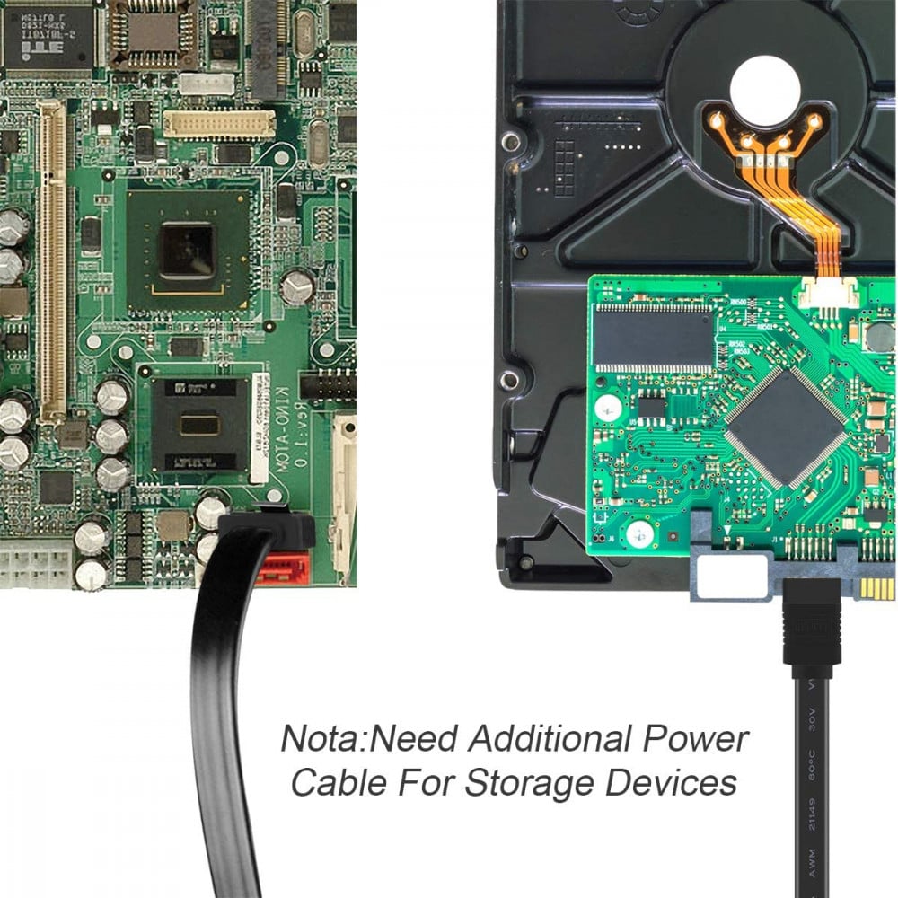 صورة SATA Cable III, BENFEI SATA Cable III 6Gbps Straight HDD SDD Data Cable with Locking Latch رقم 4