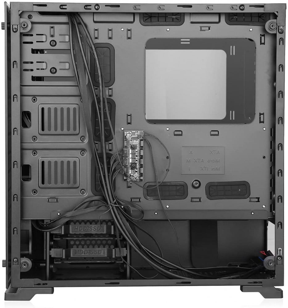 صورة Gamemax ONYX RGB Mid Tower ATX PC Case with 3 x RGB Fan and Tempered Glass Side and Front - Black رقم 5