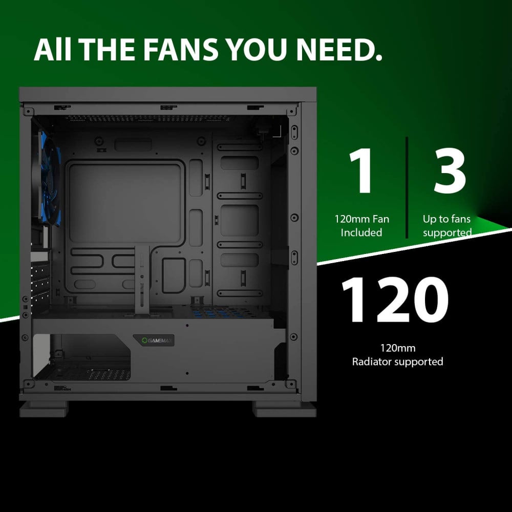 صورة GAMEMAX H605 EXPEDITION black Micro ATX رقم 2