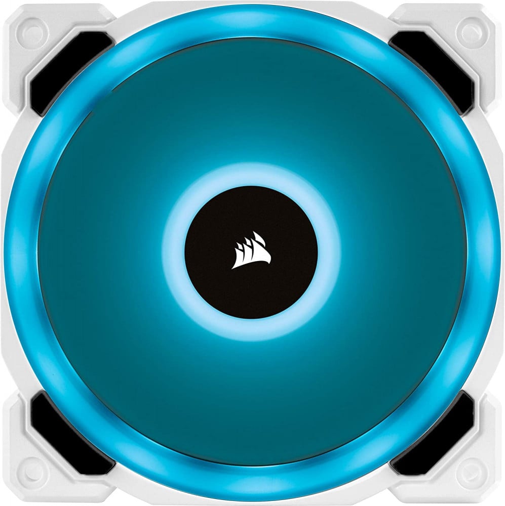 صورة CORSAIR LL Series, LL120 RGB, 120mm RGB LED Fan, Triple Pack with Lighting Node PRO- White رقم 7