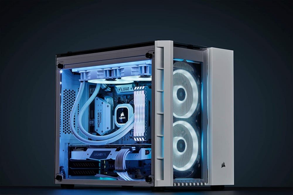 صورة CORSAIR LL Series, LL120 RGB, 120mm RGB LED Fan, Triple Pack with Lighting Node PRO- White رقم 9