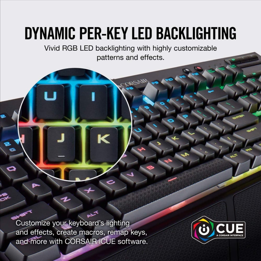 صورة Corsair K68 RGB Mechanical Gaming Keyboard, Backlit RGB LED رقم 9