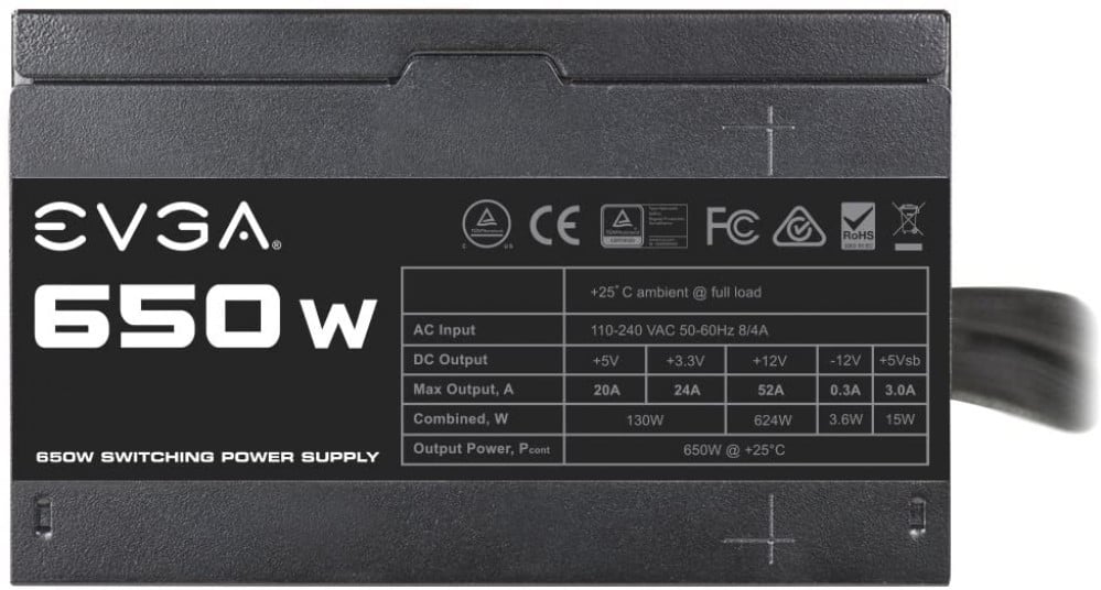 صورة Evga 100 N1 0650 L1, 650 N1, 650W رقم 3