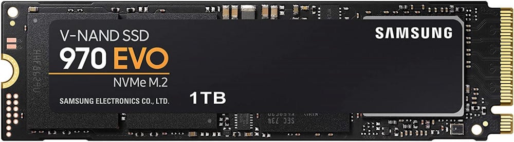 صورة Samsung (MZ-V7E1T0BW) 970 EVO SSD 1TB - M.2 NVMe Interface Internal Solid State Drive with V-NAND Technology, Black/Red رقم 2