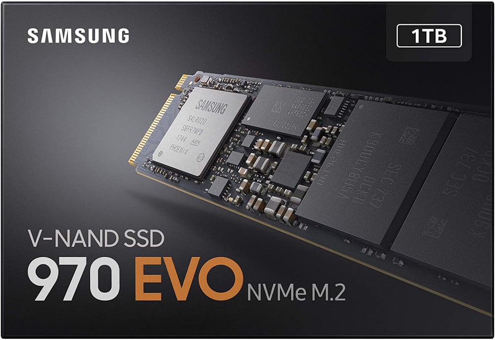 صورة Samsung (MZ-V7E1T0BW) 970 EVO SSD 1TB - M.2 NVMe Interface Internal Solid State Drive with V-NAND Technology, Black/Red رقم 9