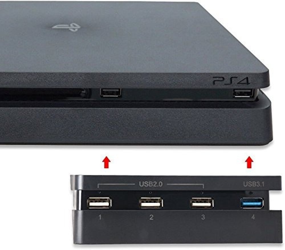 صورة منافذ USB اضافيه للبلايستيشن 4 سليم - PS4 Slim USB HUB رقم 2