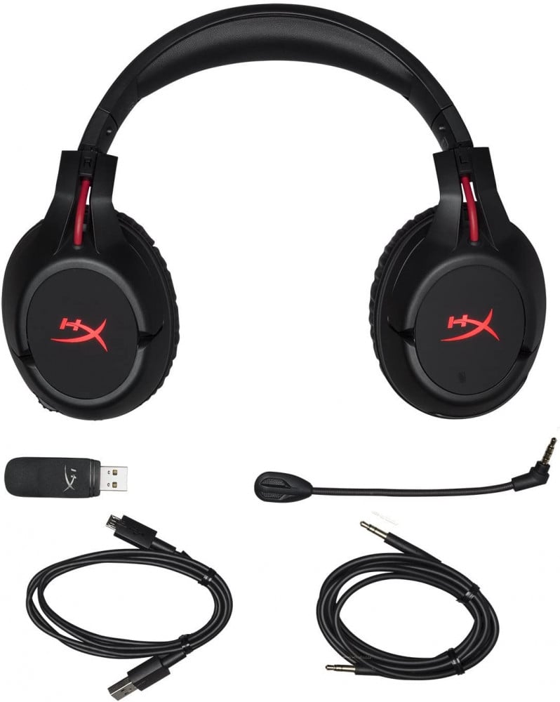 صورة سماعة هايبر اكس كلاود - HyperX Cloud Flight - Wireless Gaming Headset, Battery Lasts Up to 30 hours of Use, Detachable Noise