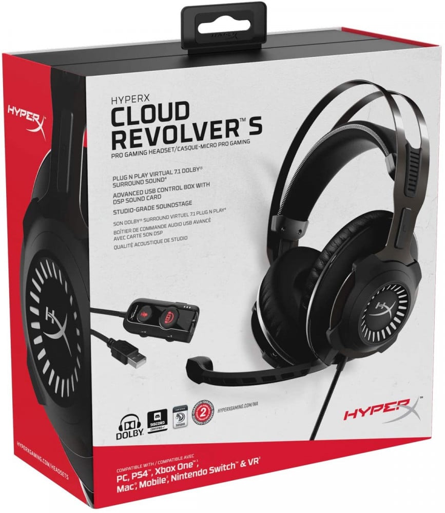 صورة سماعة هايبر اكس كلاود - HyperX Cloud Revolver S - Gaming Headset with Dolby 7.1 Surround Sound - Steel Frame رقم 6