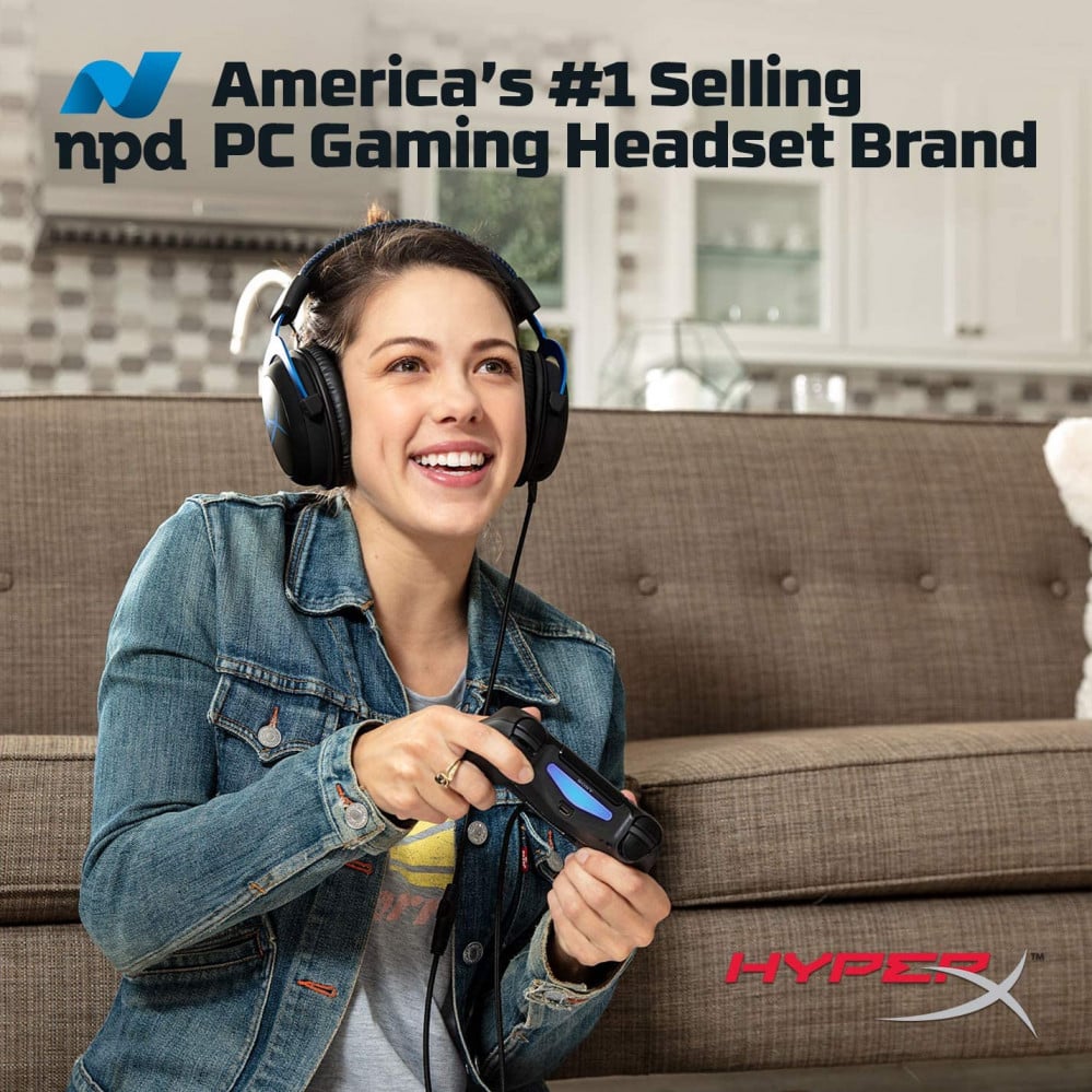 صورة سماعة هايبر اكس كلاود - HyperX Cloud - Official Playstation Licensed Gaming Headset for PS4 with in-Line Audio Control رقم 4