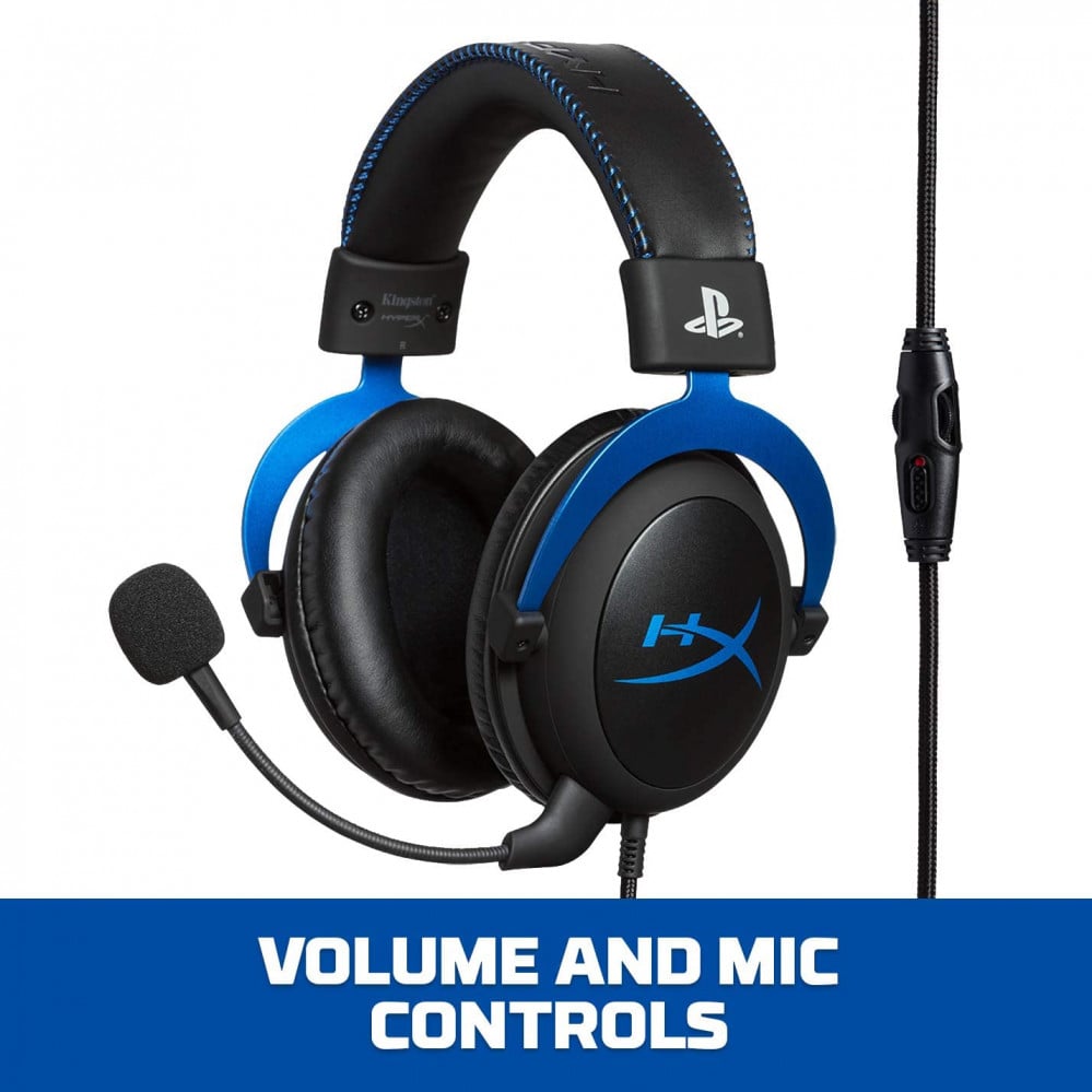 صورة سماعة هايبر اكس كلاود - HyperX Cloud - Official Playstation Licensed Gaming Headset for PS4 with in-Line Audio Control رقم 6