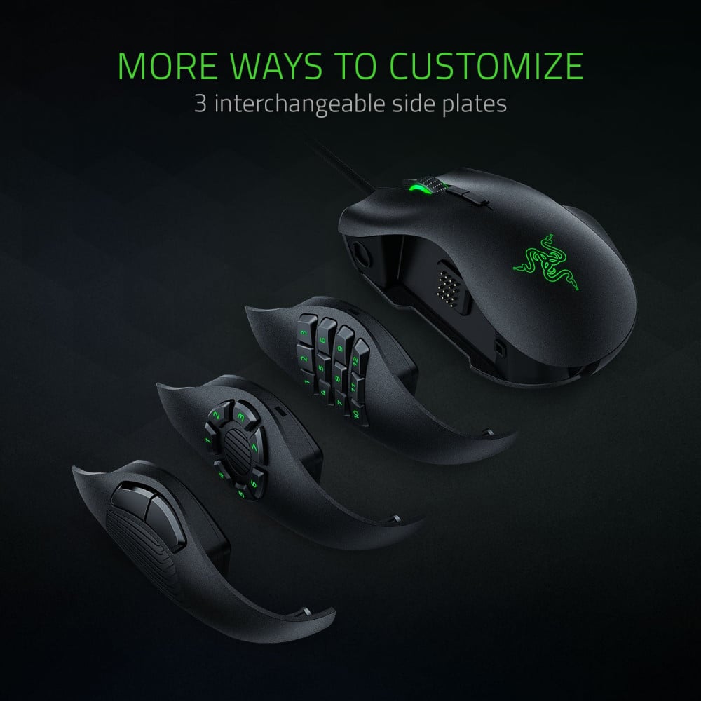 صورة ماوس Razer Naga Trinity Gaming – تحكم مثالي وتصميم متعدد الاستخدامات رقم 3