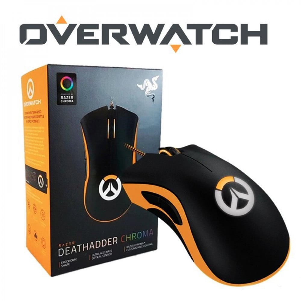 صورة ماوس Razer DeathAdder Chroma Overwatch Edition – تصميم مميز وأداء عالي رقم 3