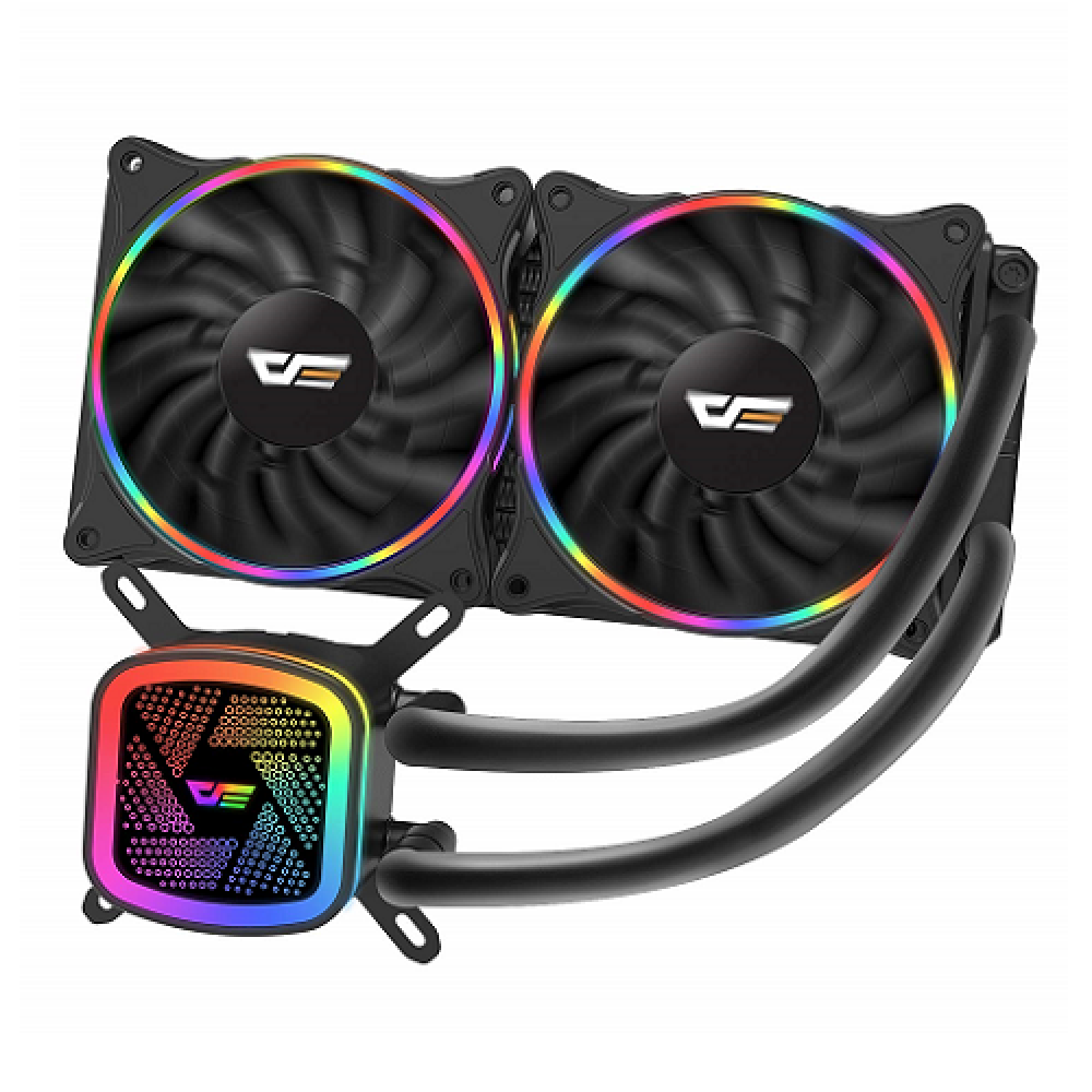 صورة darkFlash Aigo CPU Cooler Computer Fan Water Cooler Radiator AMD Intel Silent CPU Water Cooling PC Case Fan رقم 3