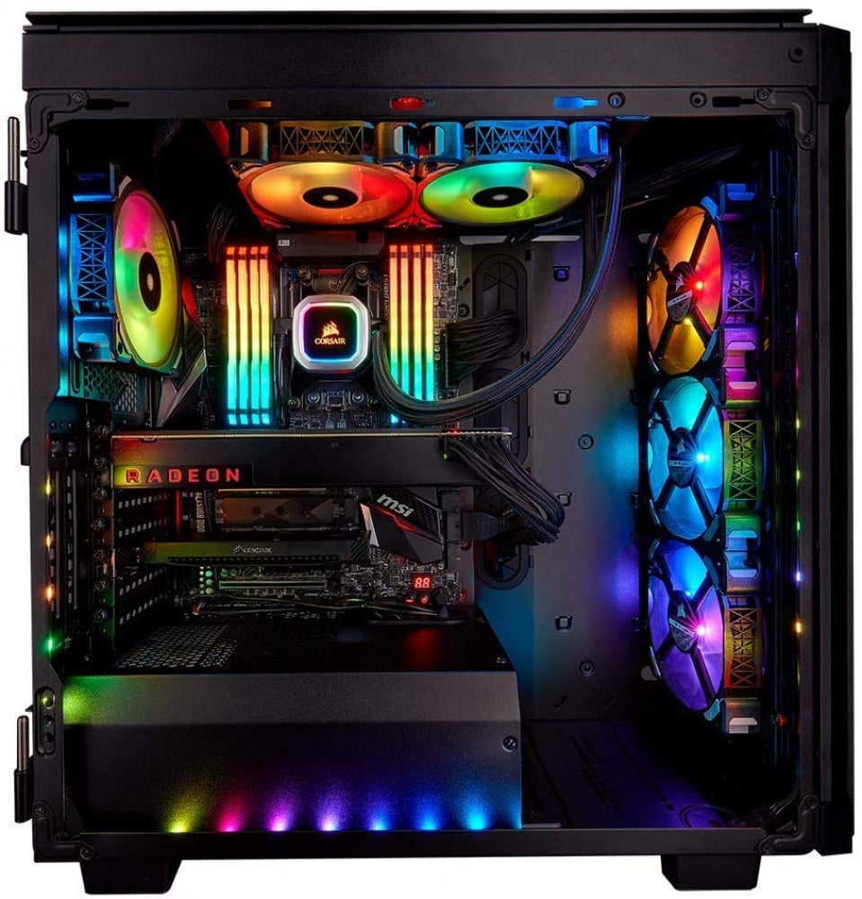 صورة Corsair H100i RGB PLATINUM AIO Liquid CPU Cooler,240mm,Dual ML120 PRO RGB PWM Fans,Intel 115x2066,AMD AM4TR4 رقم 3