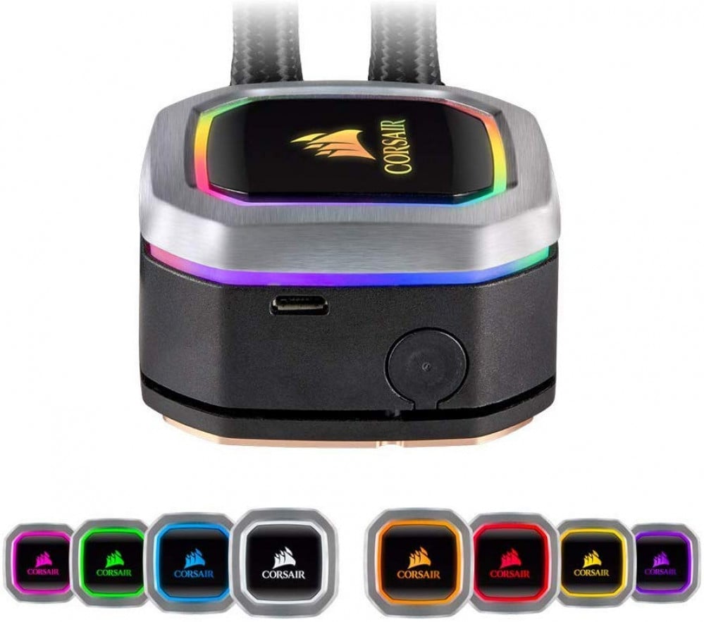 صورة Corsair H100i RGB PLATINUM AIO Liquid CPU Cooler,240mm,Dual ML120 PRO RGB PWM Fans,Intel 115x2066,AMD AM4TR4 رقم 4