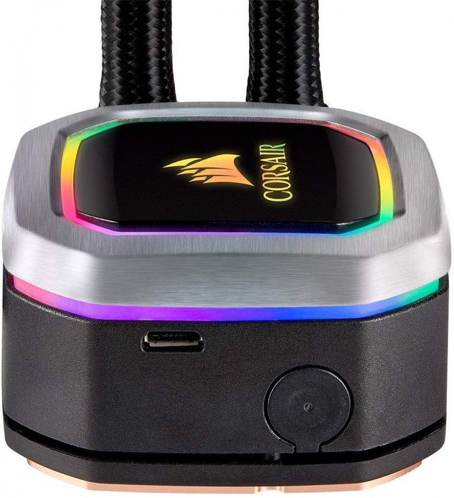صورة Corsair H100i RGB PLATINUM AIO Liquid CPU Cooler,240mm,Dual ML120 PRO RGB PWM Fans,Intel 115x2066,AMD AM4TR4 رقم 8