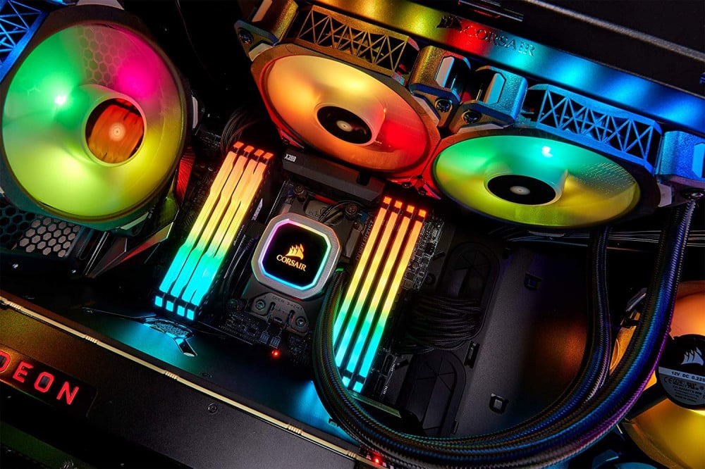 صورة Corsair H100i RGB PLATINUM AIO Liquid CPU Cooler,240mm,Dual ML120 PRO RGB PWM Fans,Intel 115x2066,AMD AM4TR4 رقم 10