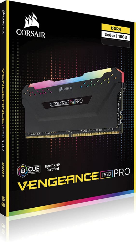 صورة RAM Corsair Vengeance RGB PRO 16GB (2x8GB) DDR4 3200MHz C15 LED Desktop Memory - Black رقم 6