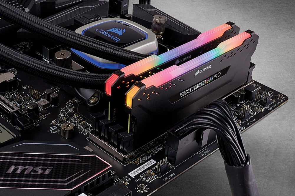 صورة RAM Corsair Vengeance RGB PRO 16GB (2x8GB) DDR4 3200MHz C15 LED Desktop Memory - Black رقم 9
