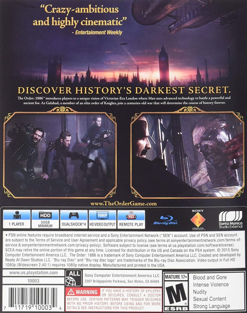 صورة ذا اوردر - The Order PS4 رقم 6
