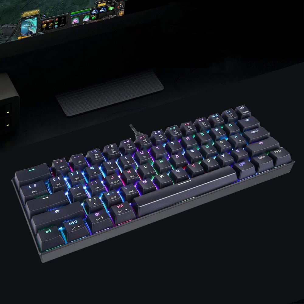 صورة MOTOSPEED 60% Mechanical Keyboard RGB LED Backlit Type-C Red Switch رقم 2